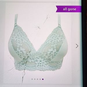 Light Blue Ciara floral bralette size 34dd